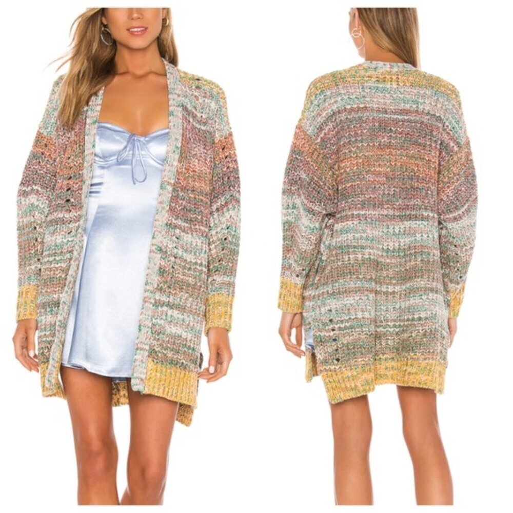 Free People Multicolor Knit Cardigan